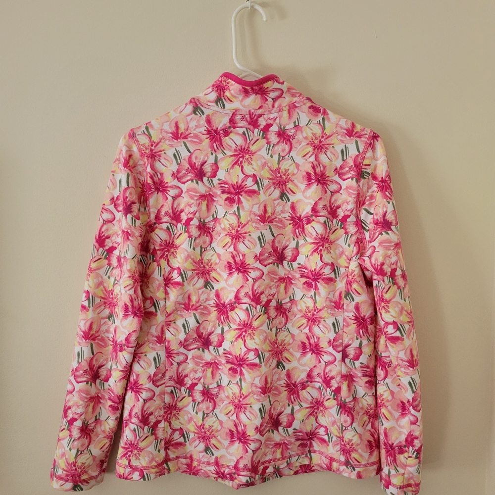 Talbots Pink Floral Pullover Top - Picture 5 of 7